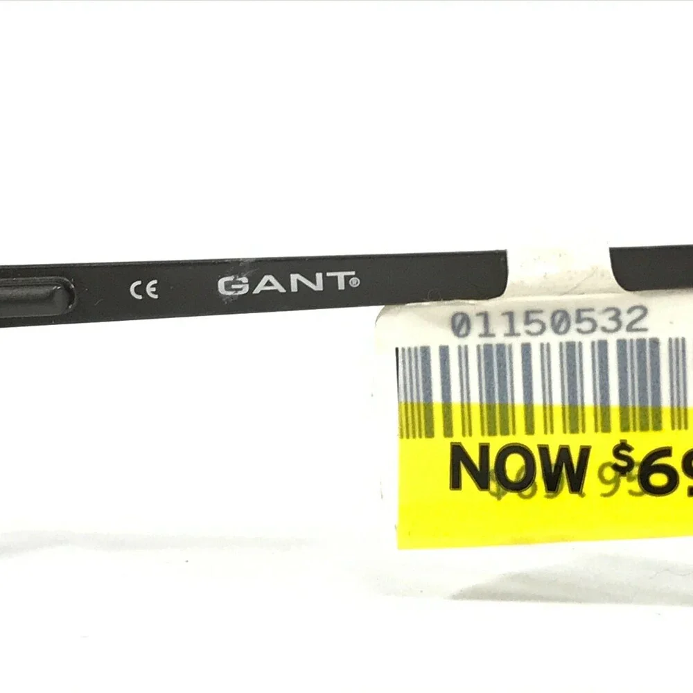 GANT Eyeglasses Frames G MERKIN BLK Black Gunmetal Gray Rectangular 54-15-140